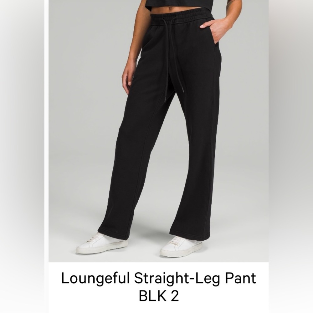 Lululemon Loungeful Straight-Leg Pants BLK
